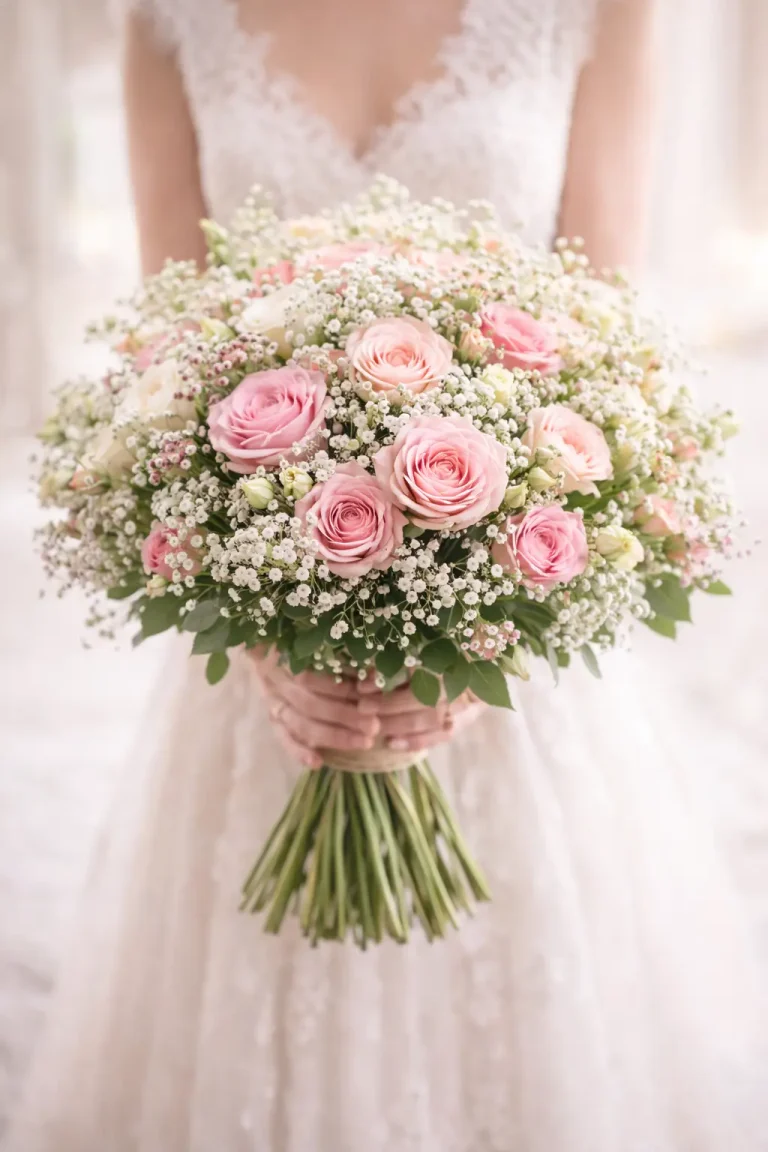 Großer eleganter Blumenstrauß mit rosa Rosen zur Abholung in Augsburg Neusäß